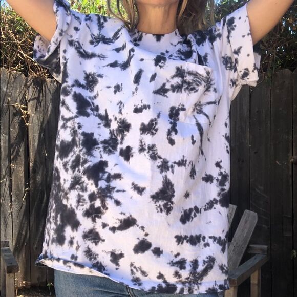 Oversized cotton tie dyed cotton T-shirt size XL - Picture 4 of 8